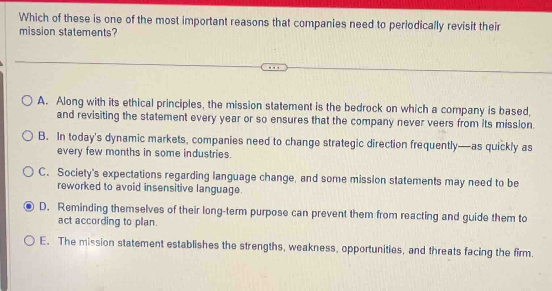 which of these is one of the most important reasons that companies need…