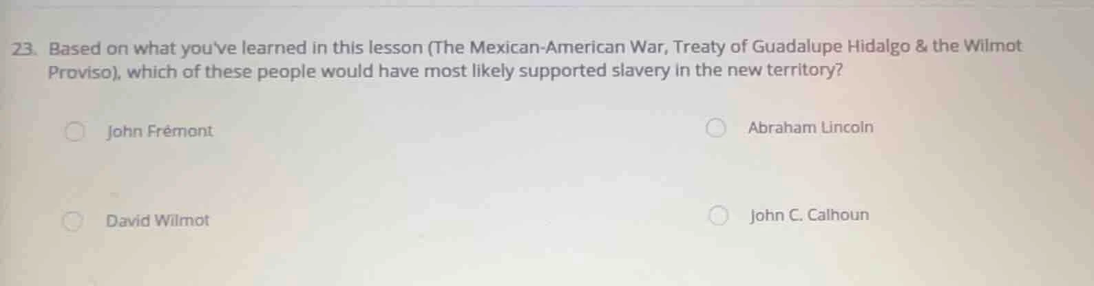 23. based on what youve learned in this lesson (the mexican - american …