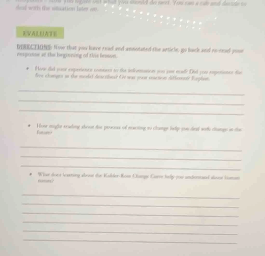 evaluate directions: now that you have read and annotated the article, …