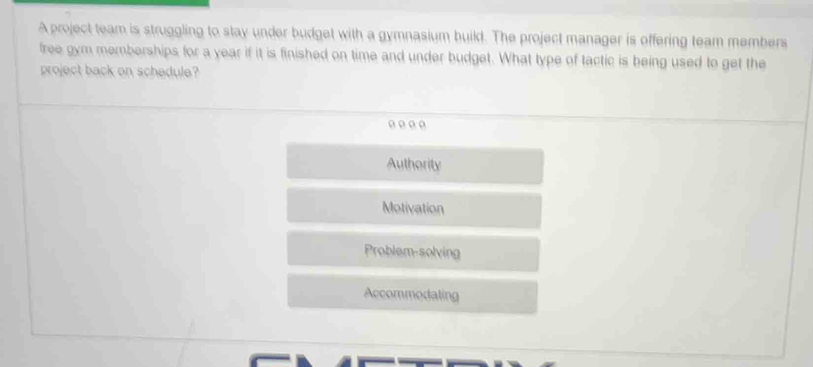 a project team is struggling to stay under budget with a gymnasium buil…