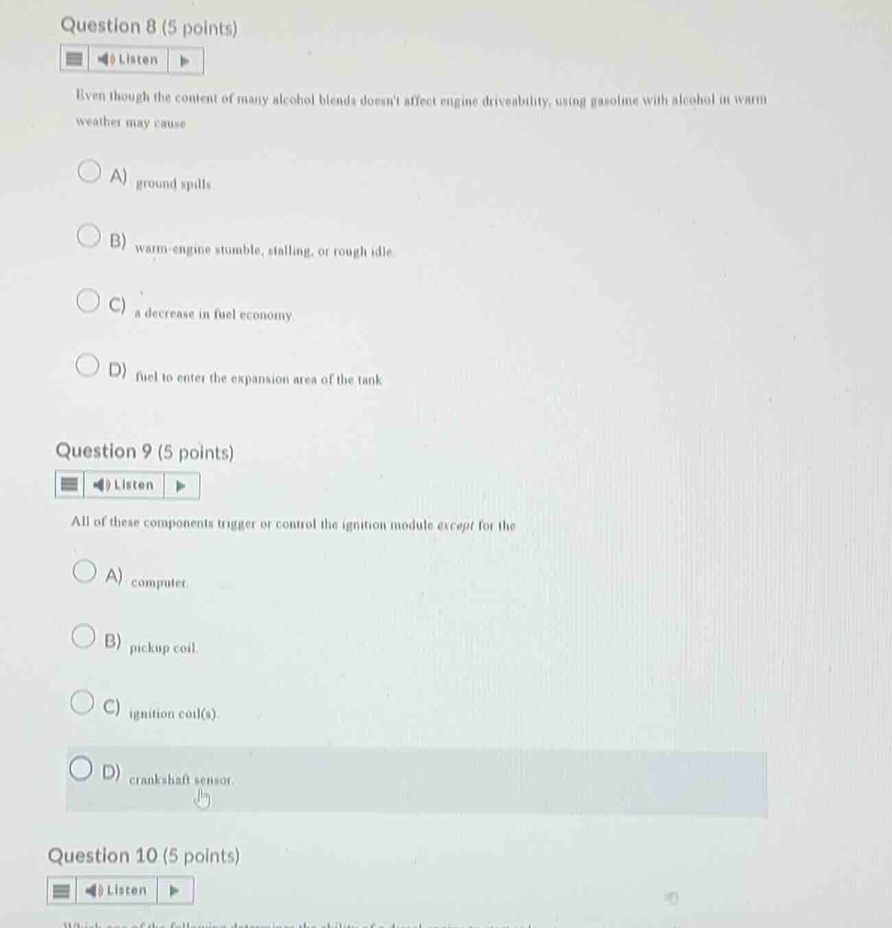 question 8 (5 points) listen even though the content of many alcohol bl…