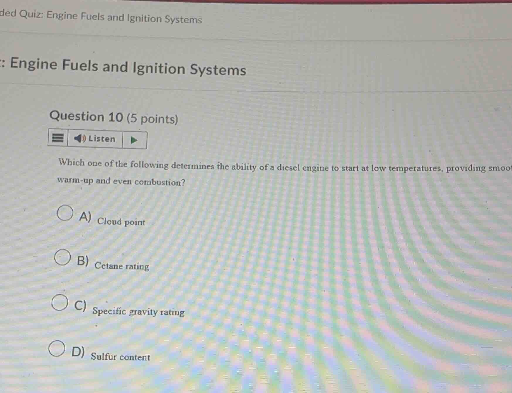 ded quiz: engine fuels and ignition systems: engine fuels and ignition …