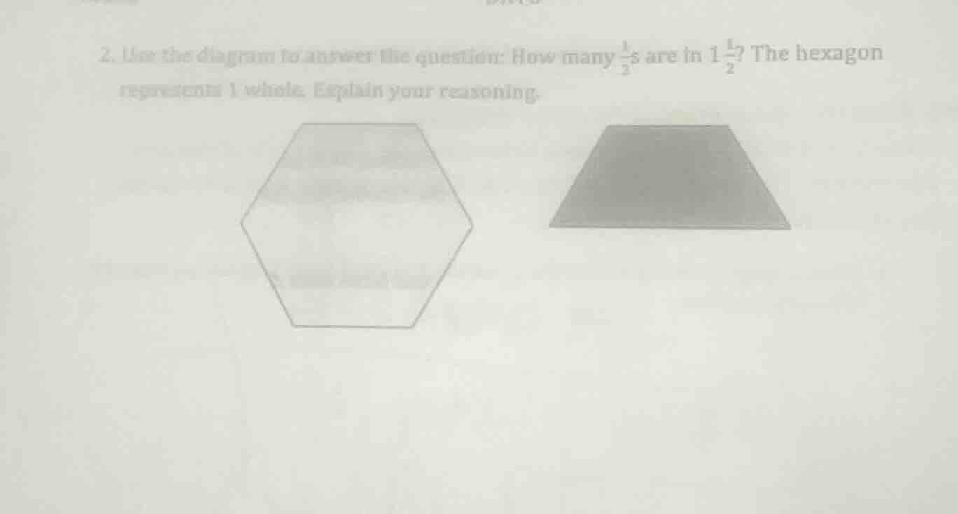 2. use the diagram to answer the question: how many \\(\frac{1}{2}\\)s …