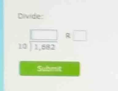 divide: (10overline{)1,882}) r (square) submit