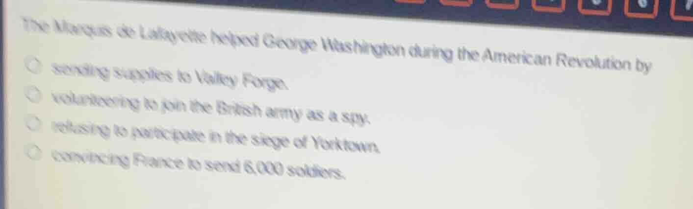 the marquis de lafayette helped george washington during the american r…