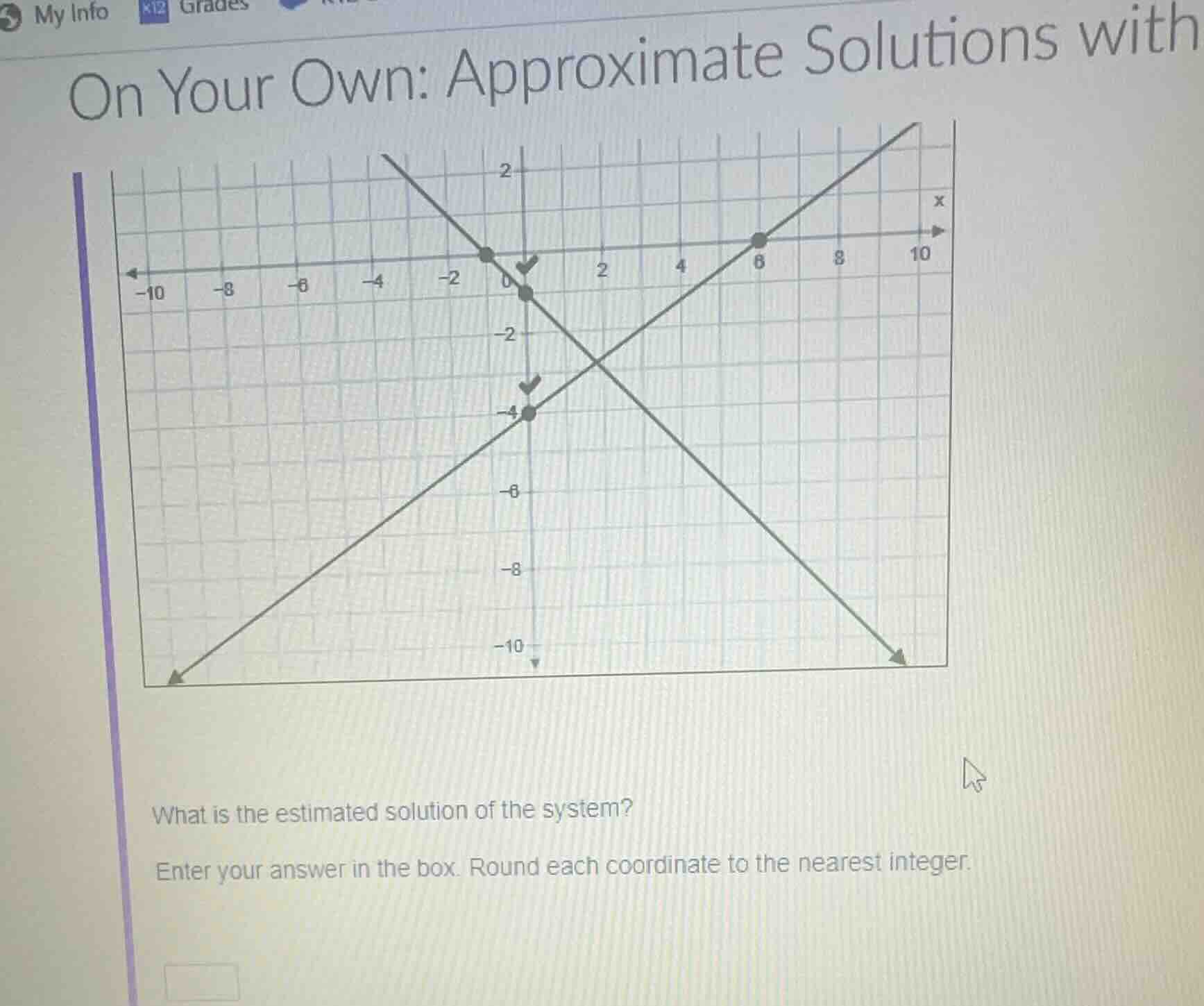 on your own: approximate solutions with what is the estimated solution …