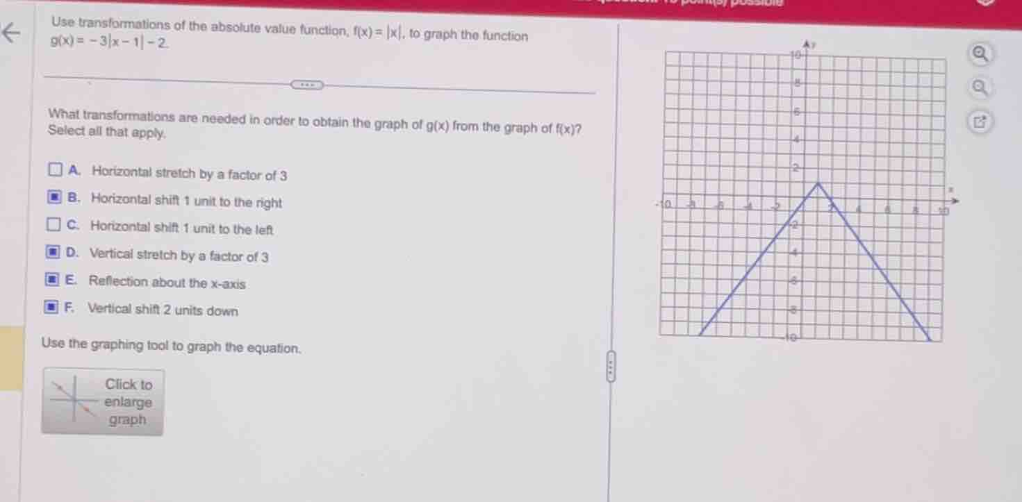 use transformations of the absolute value function, ( f(x) = |x| ), to …