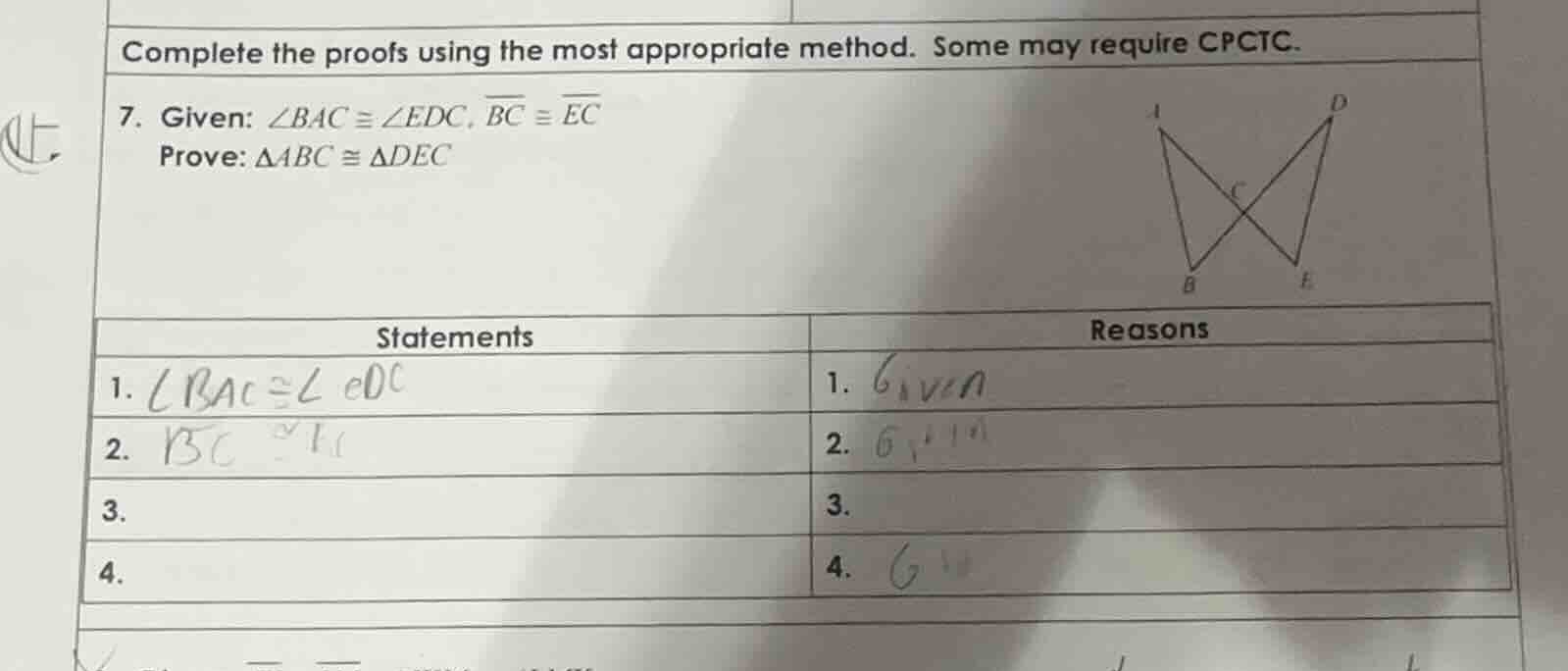 complete the proofs using the most appropriate method. some may require…