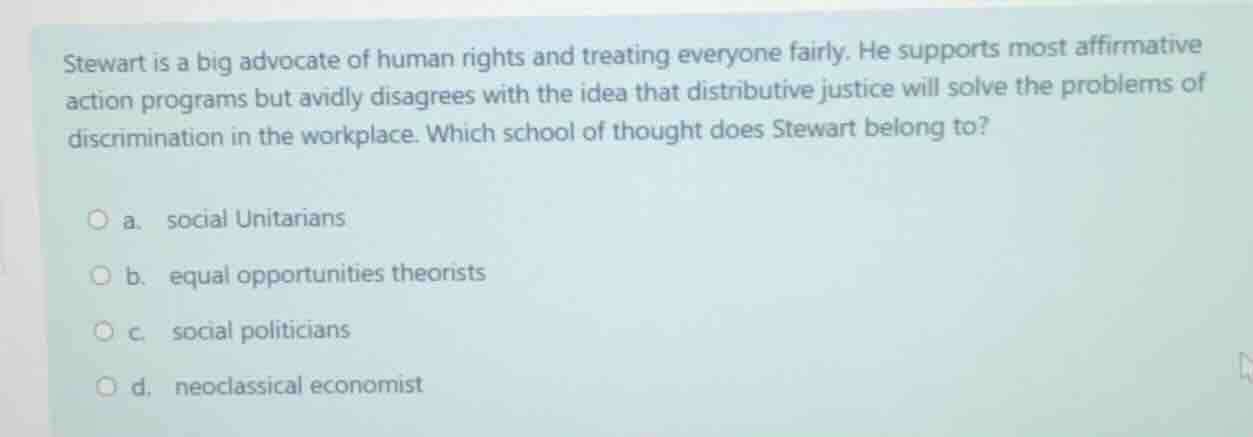 stewart is a big advocate of human rights and treating everyone fairly.…