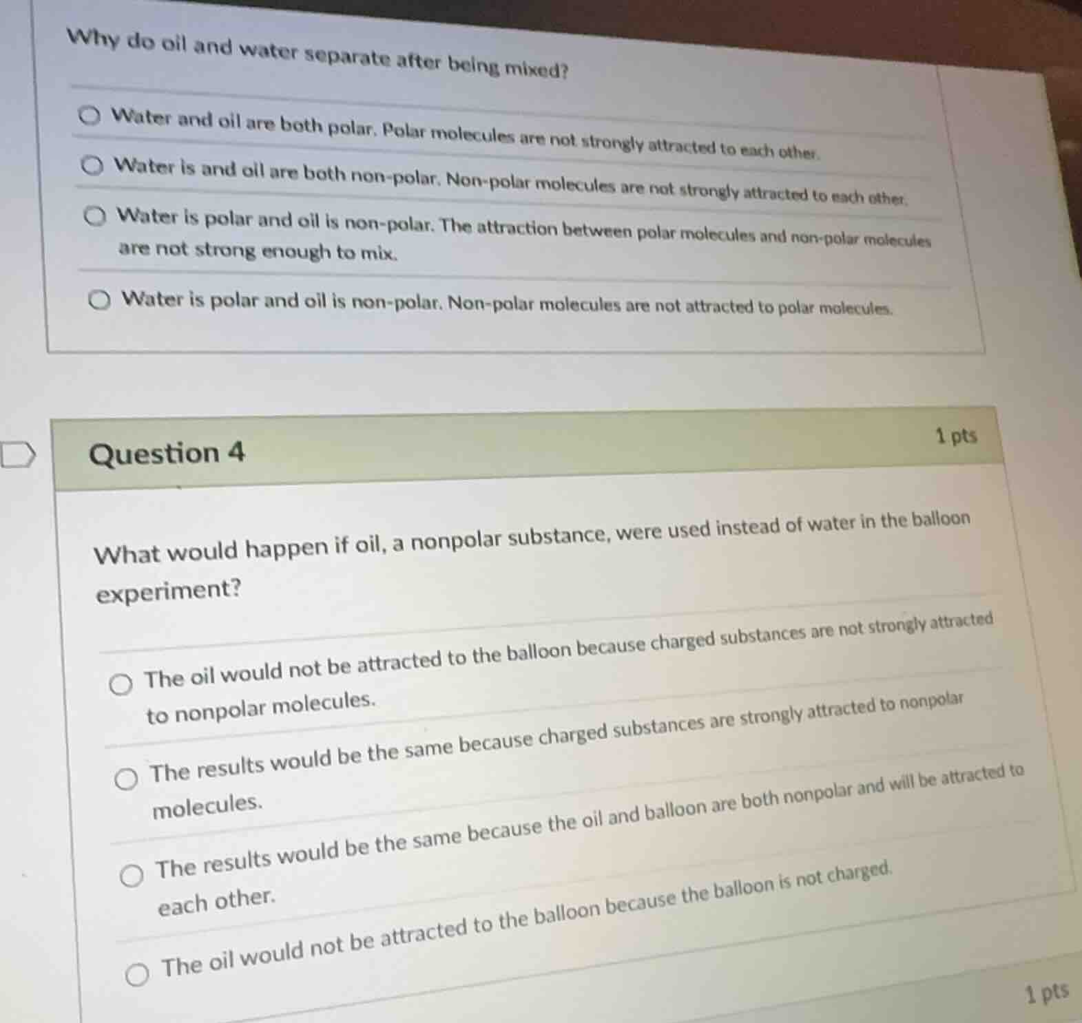 why do oil and water separate after being mixed? - water and oil are bo…