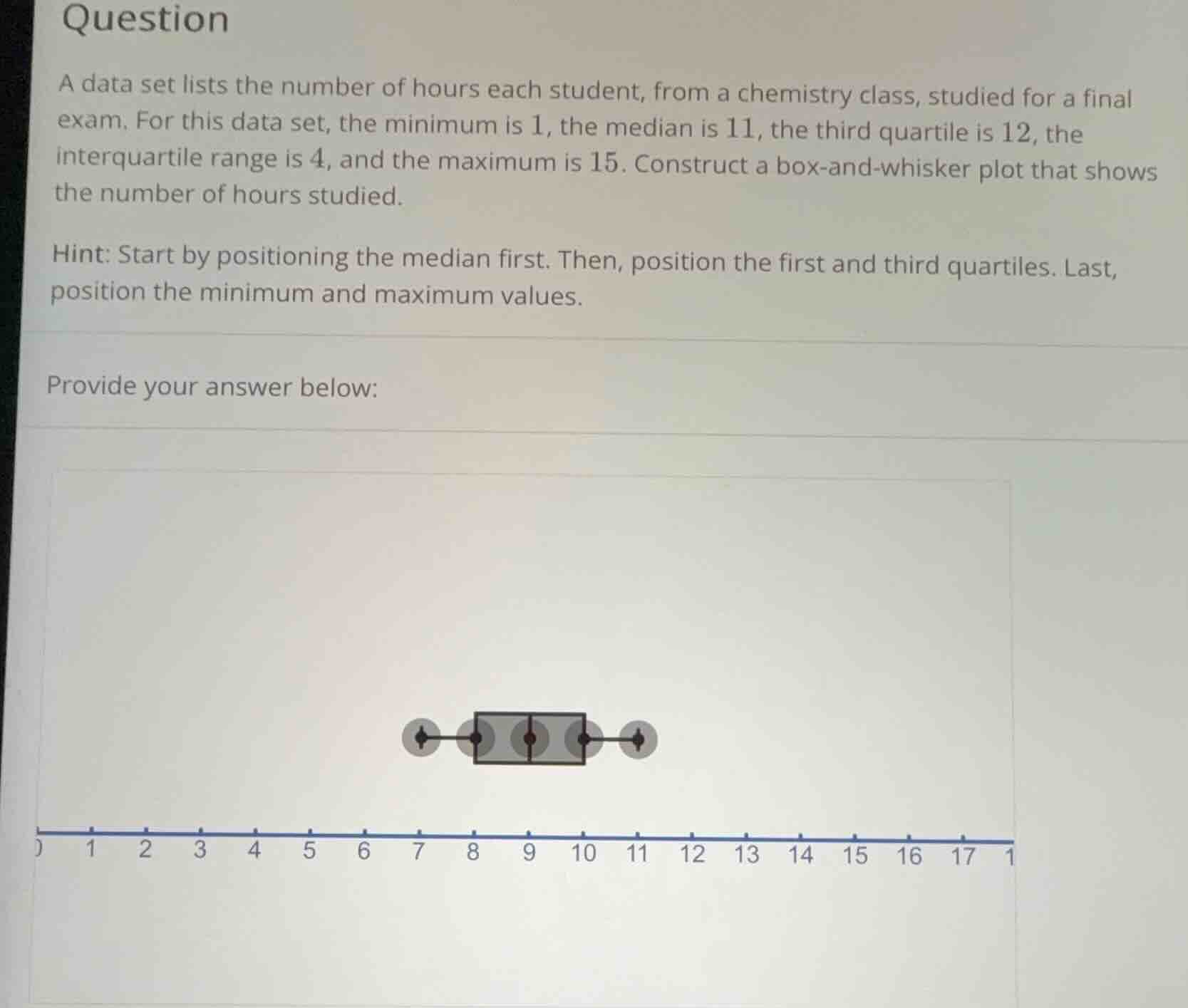 question a data set lists the number of hours each student, from a chem…