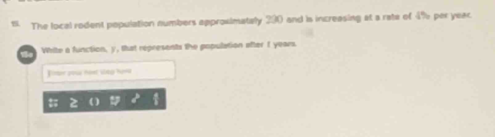 15. the local rodent population numbers approximately 200 and is increa…