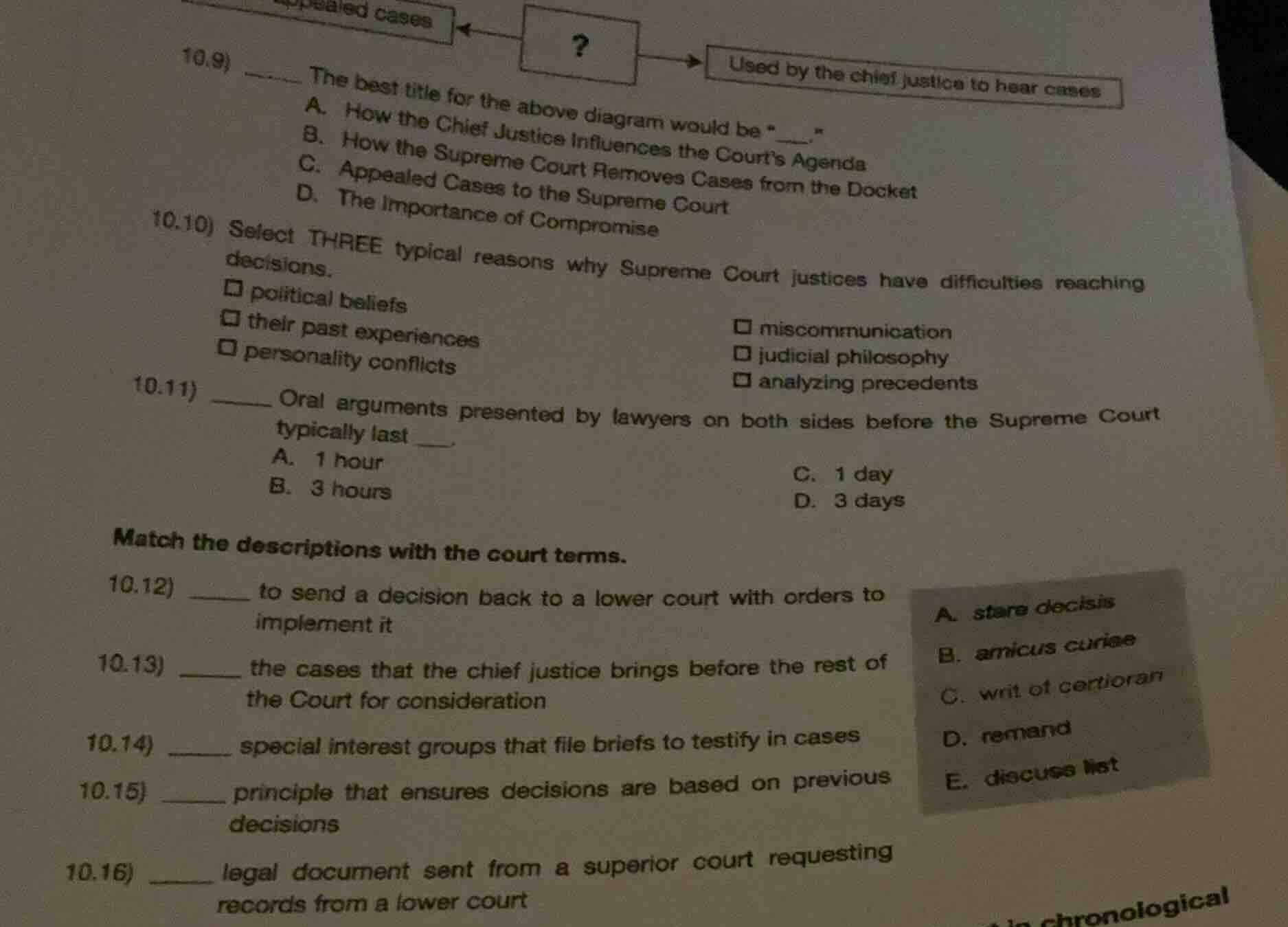 10.9) ____ the best title for the above diagram would be “___.” a. how …