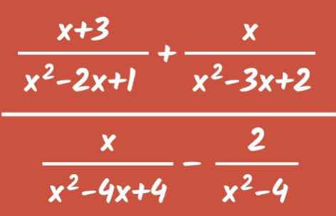 \\frac{x + 3}{x^2 - 2x + 1} + \\frac{x}{x^2 - 3x + 2} \\frac{x}{x^2 - 4…