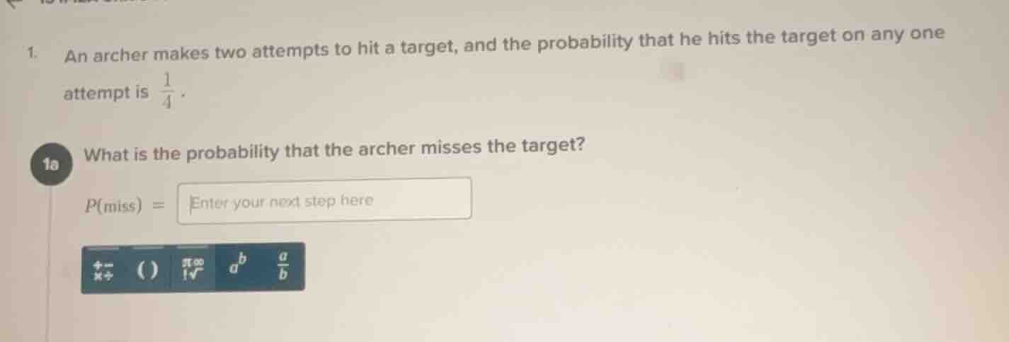 1. an archer makes two attempts to hit a target, and the probability th…