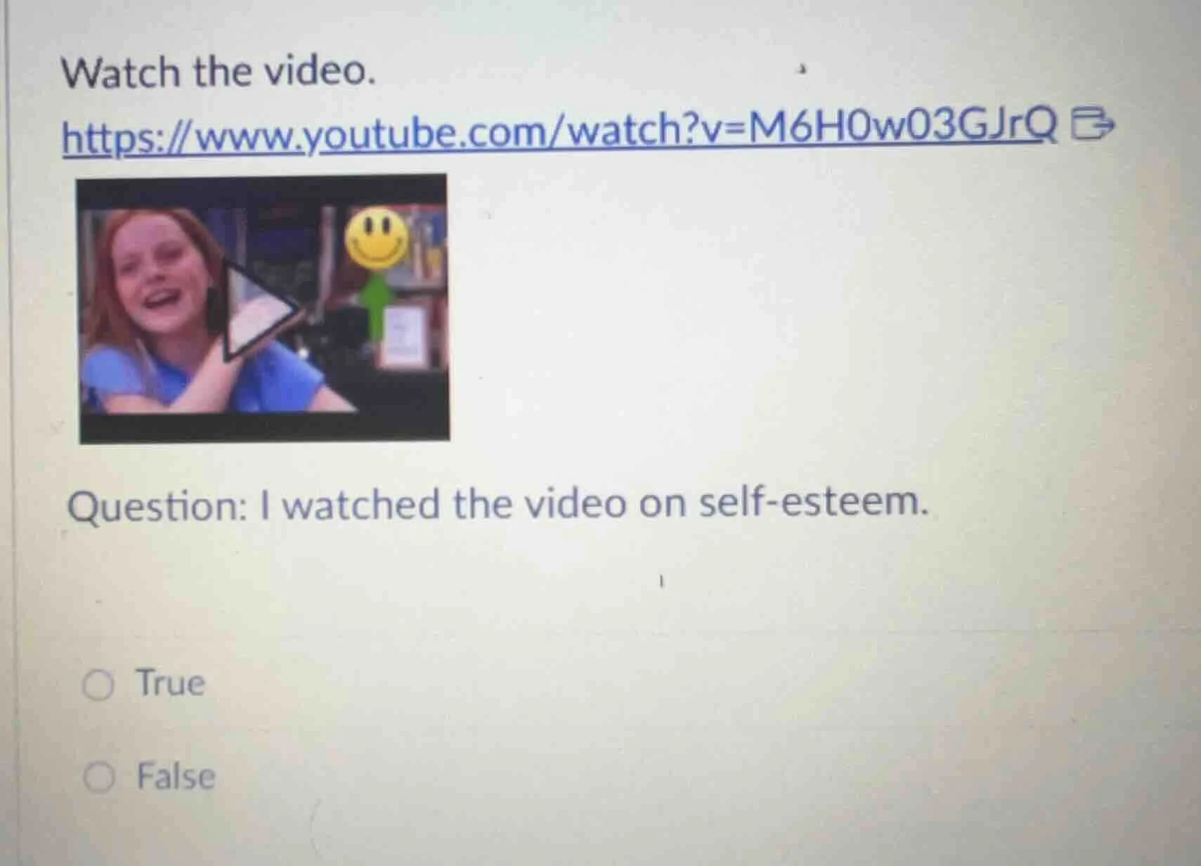 watch the video. https://www.youtube.com/watch?v=m6h0w03gjrq question: …