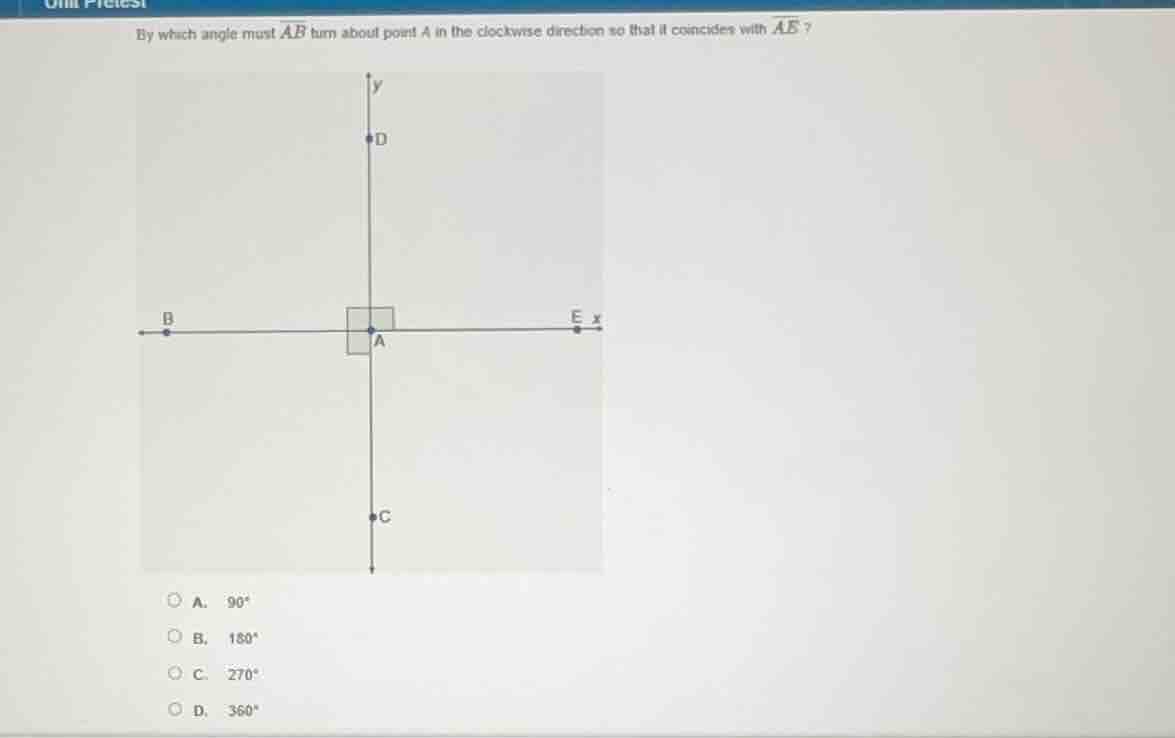by which angle must (overline{ab}) turn about point (a) in the clockwis…