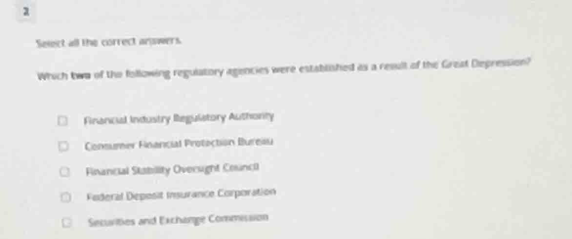 select all the correct answers. which two of the following regulatory a…