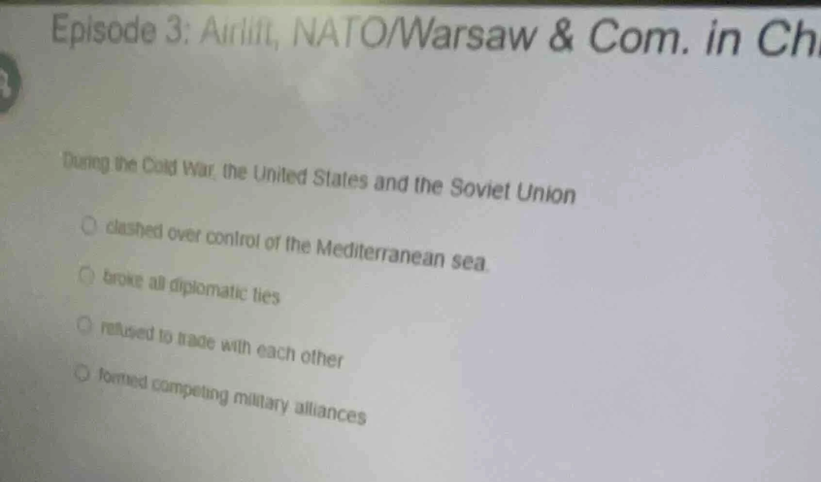 during the cold war, the united states and the soviet union clashed ove…