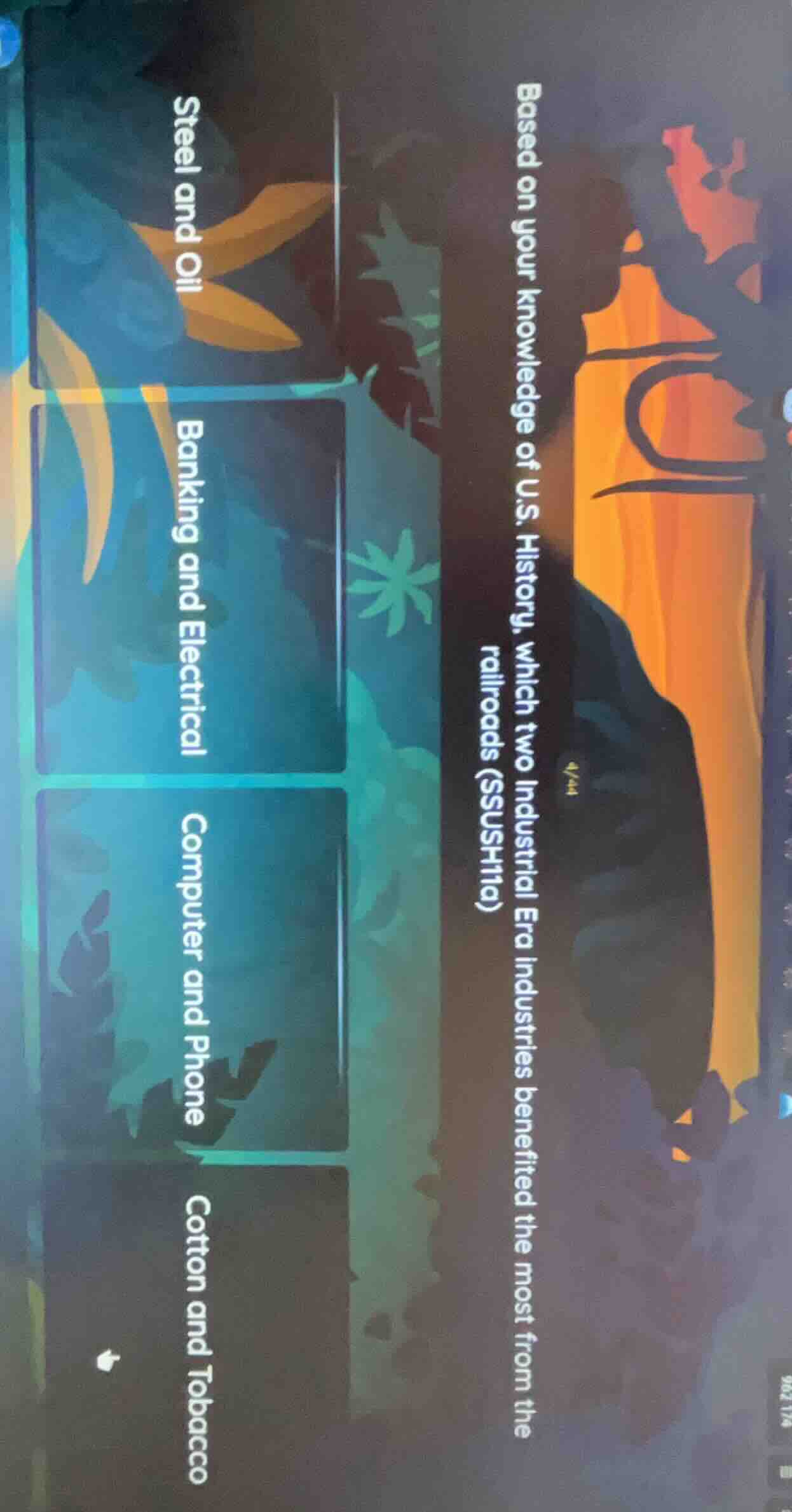 based on your knowledge of u.s. history, which two industrial era indus…