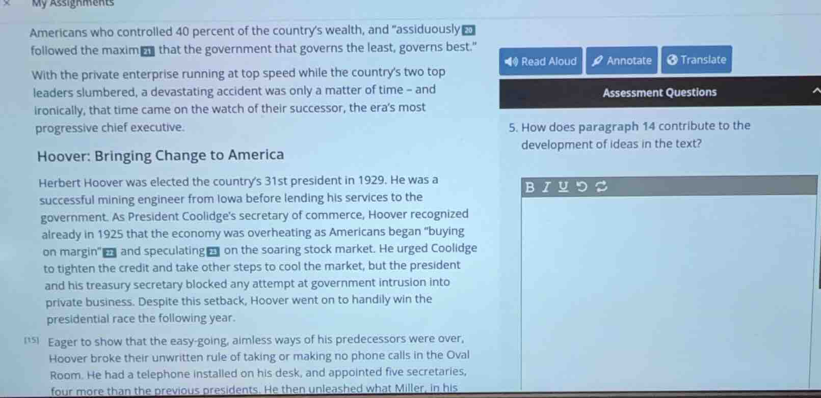americans who controlled 40 percent of the country’s wealth, and “assid…