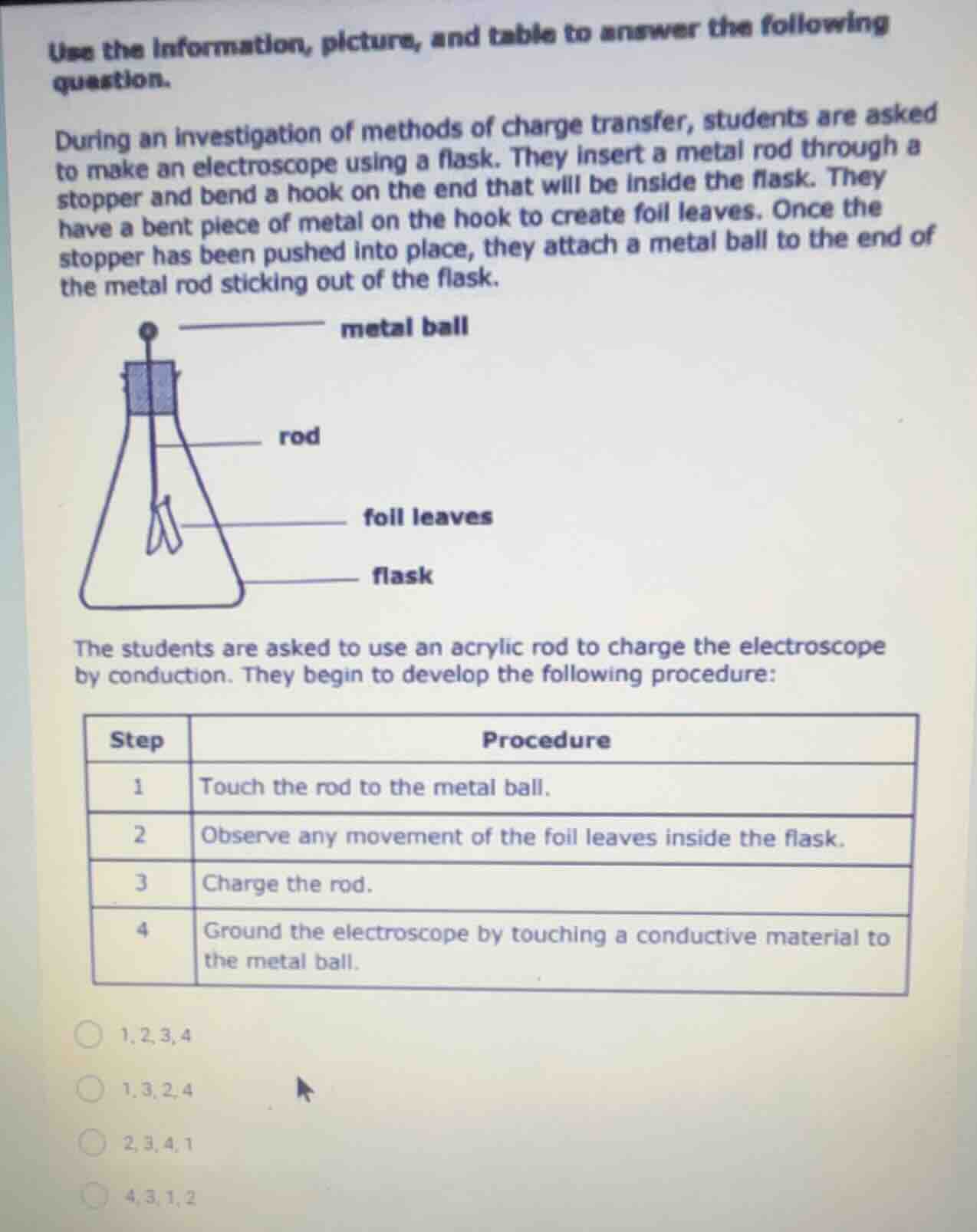 use the information, picture, and table to answer the following questio…
