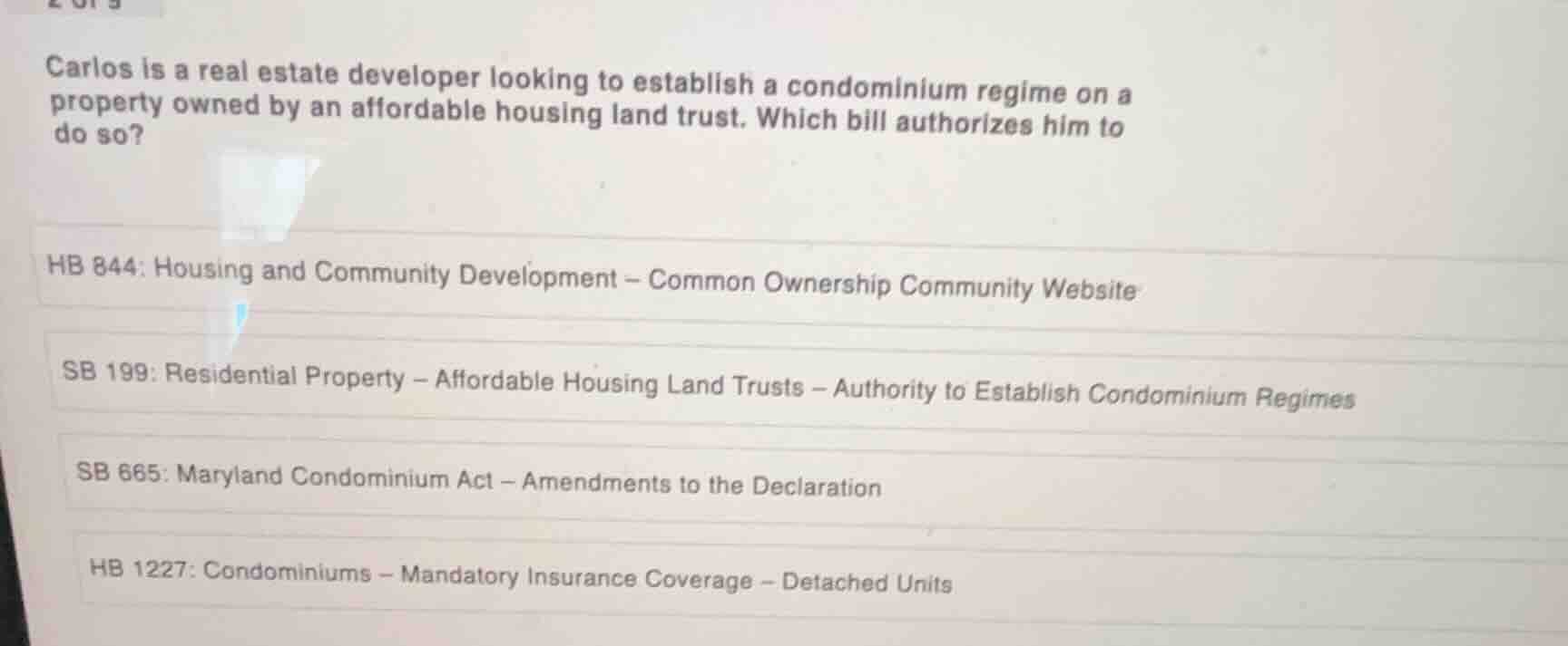 carlos is a real estate developer looking to establish a condominium re…