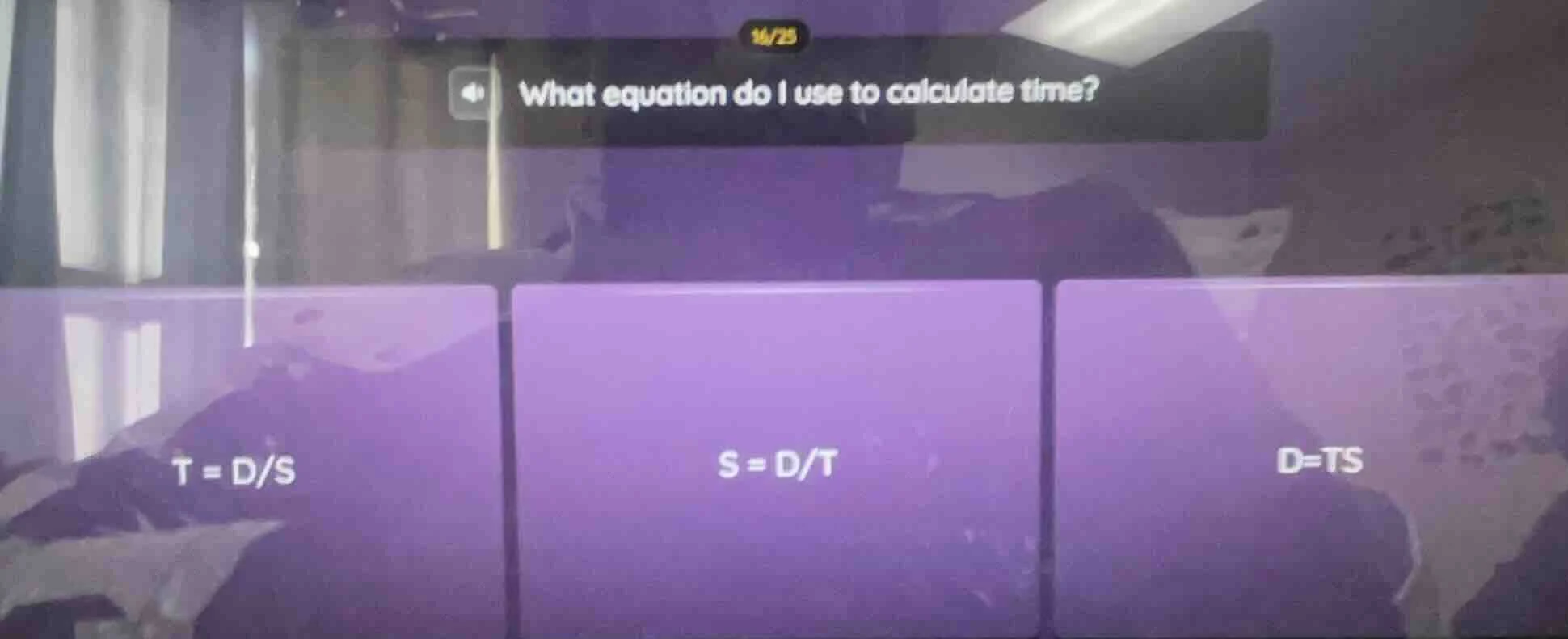 what equation do i use to calculate time? t = d/s s = d/t d=ts