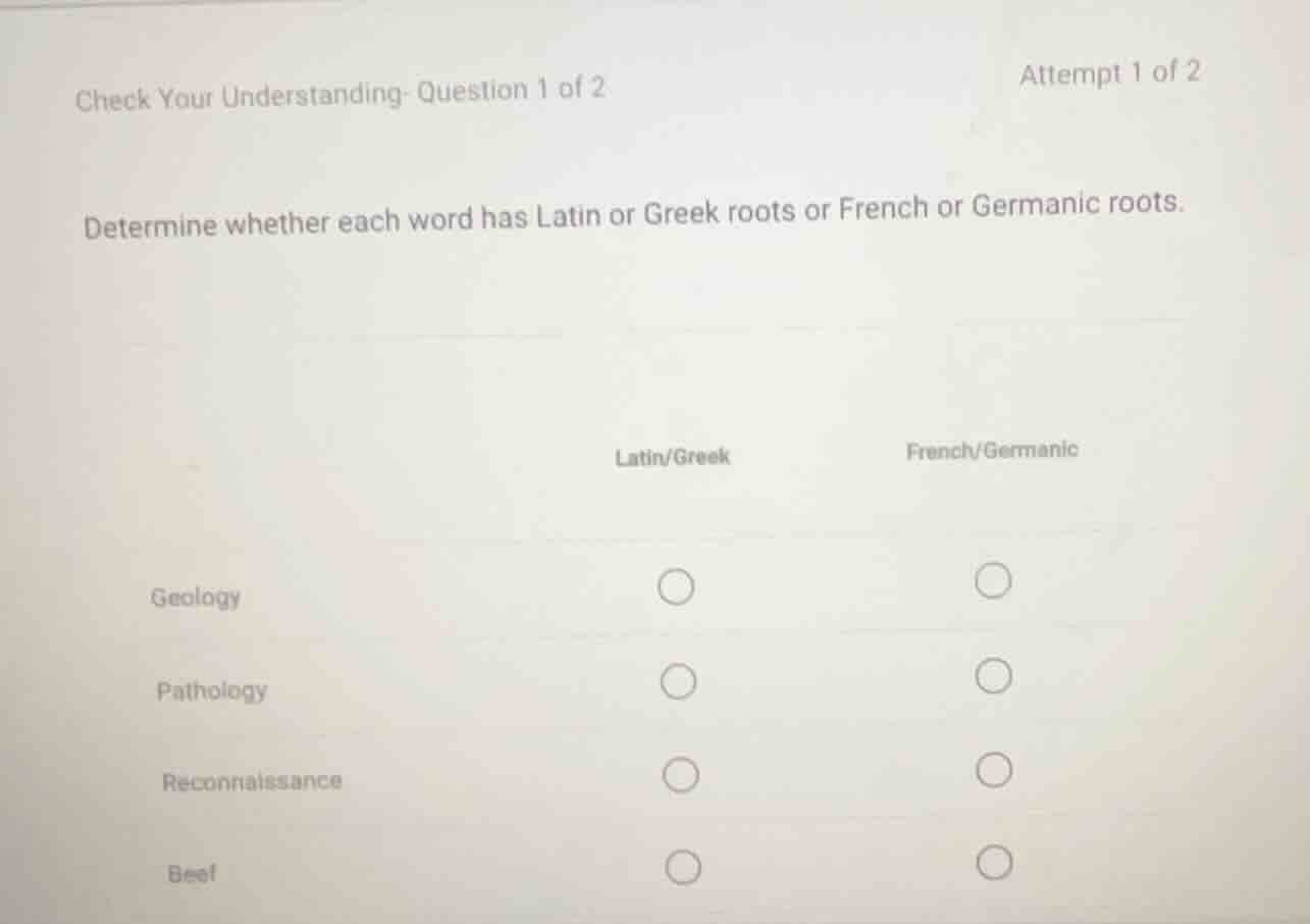 check your understanding- question 1 of 2 attempt 1 of 2 determine whet…