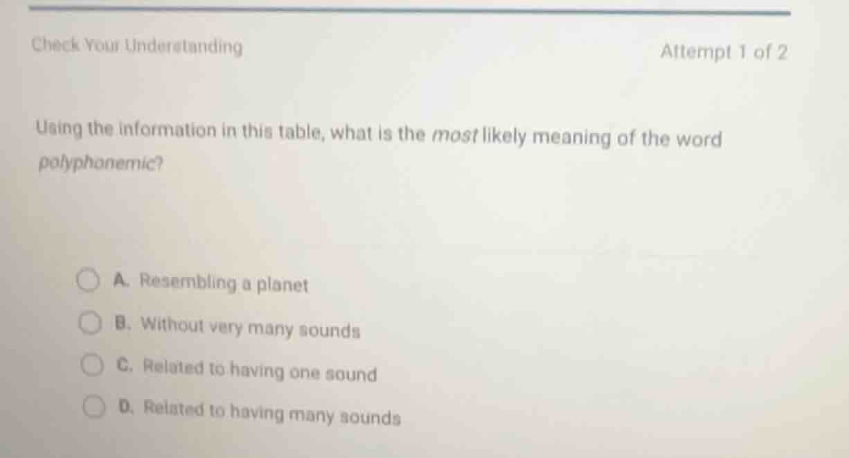 check your understanding attempt 1 of 2 using the information in this t…