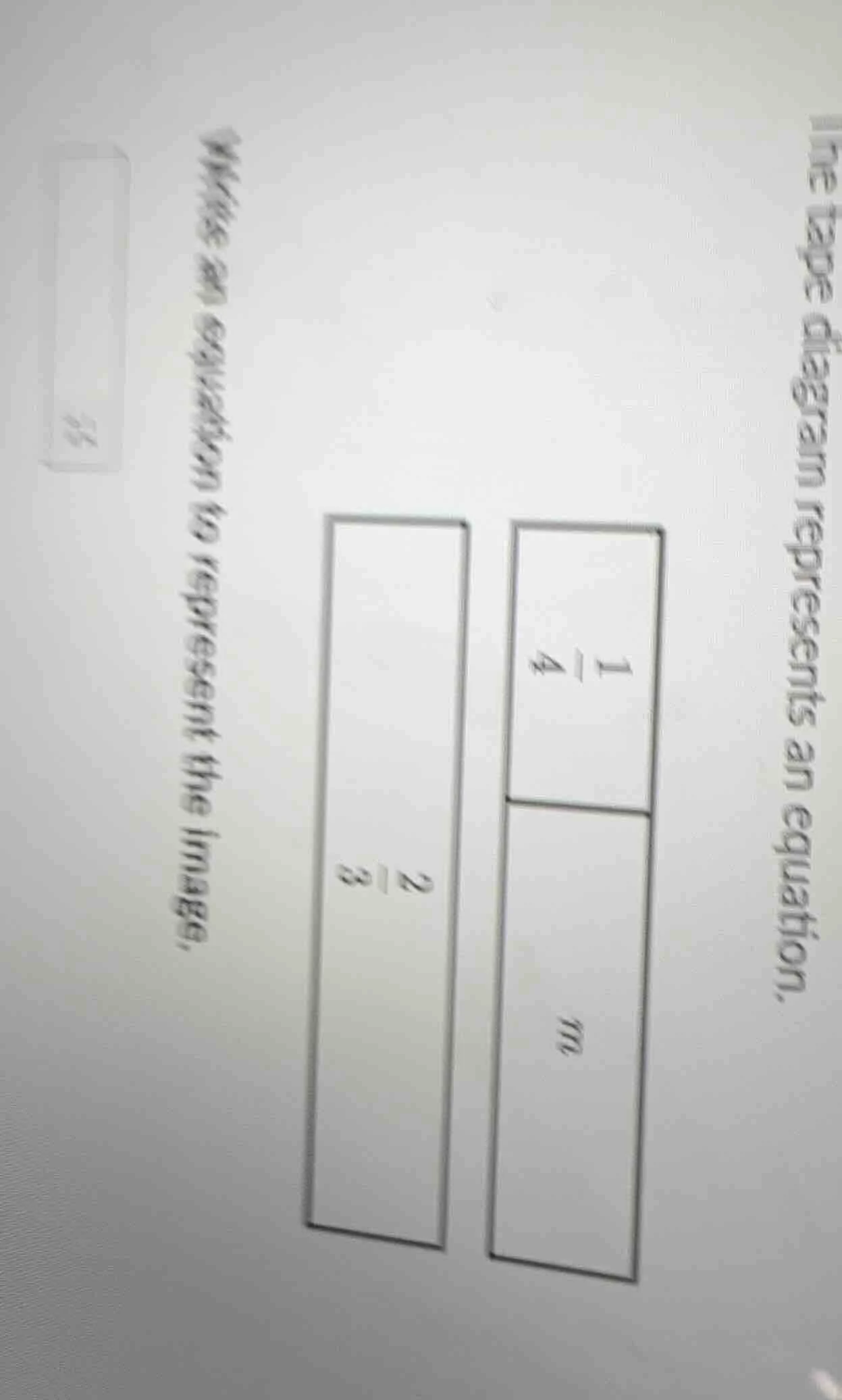 write an equation to represent the image. the tape diagram represents a…