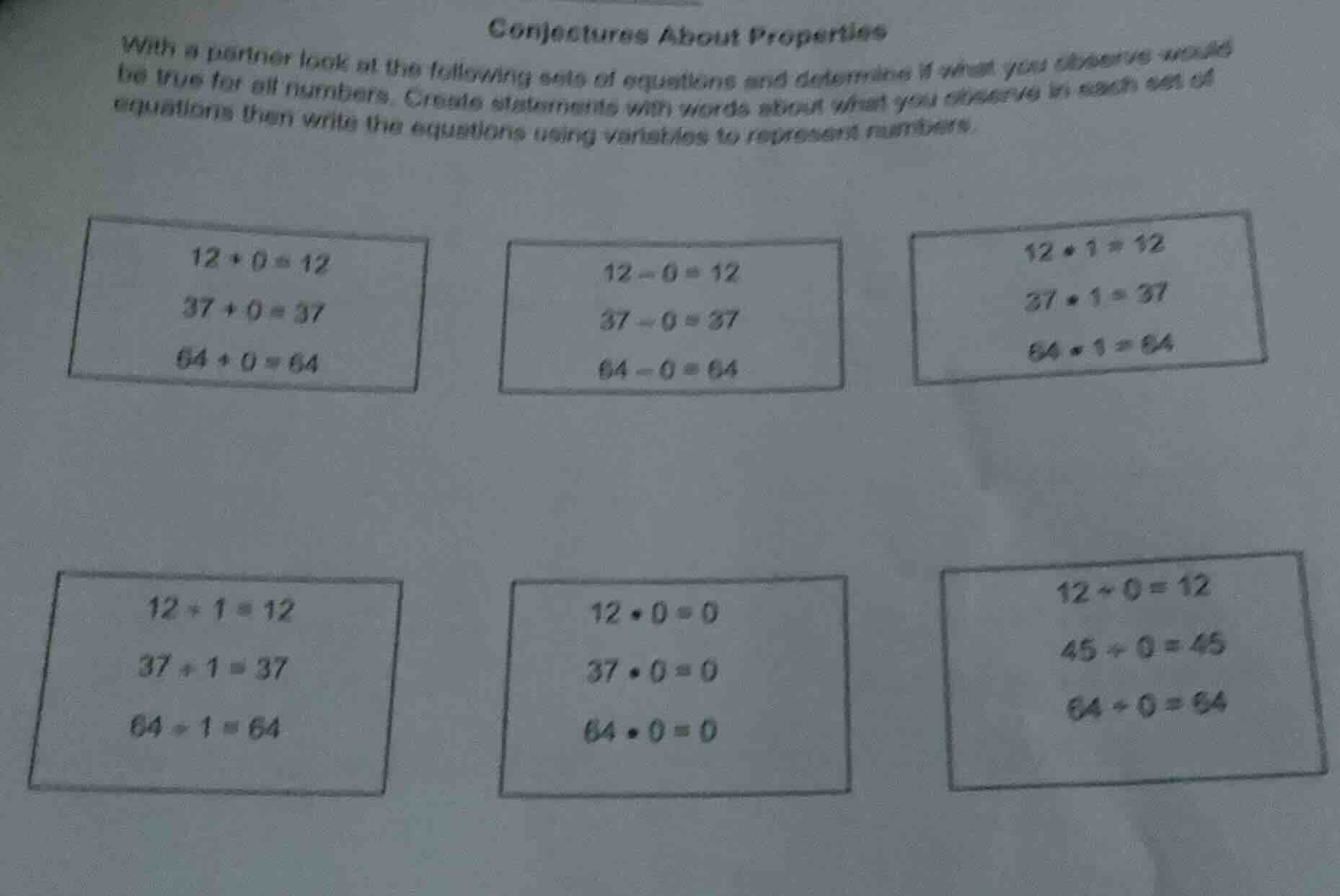 conjectures about properties with a partner look at the following sets …