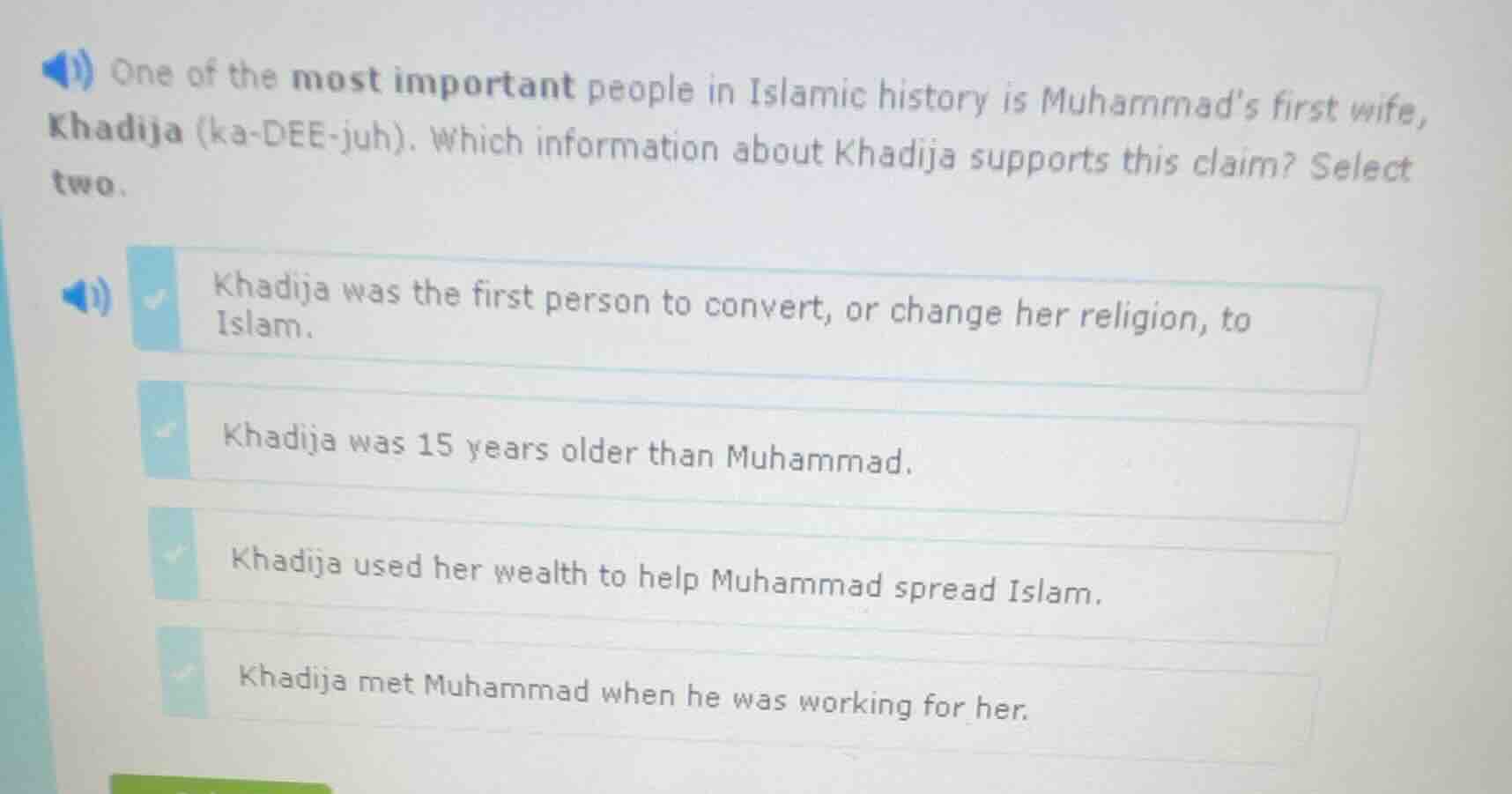 one of the most important people in islamic history is muhammad’s first…