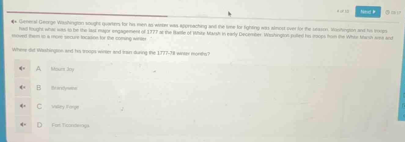 general george washington sought quarters for his men as winter was app…