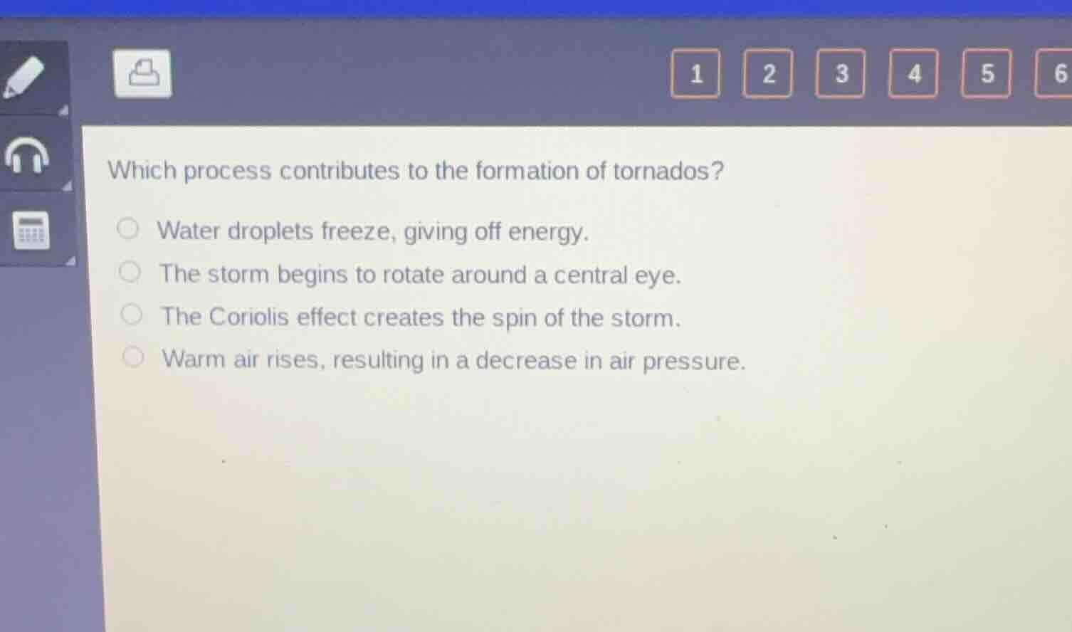 which process contributes to the formation of tornados? water droplets …