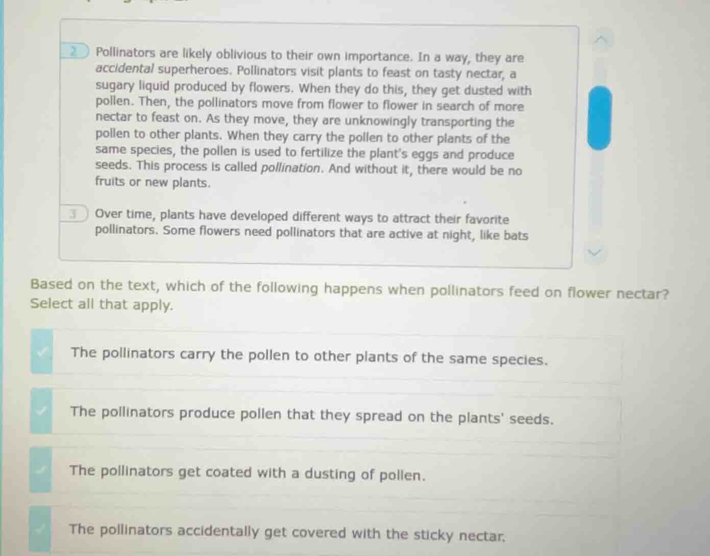 2 pollinators are likely oblivious to their own importance. in a way, t…