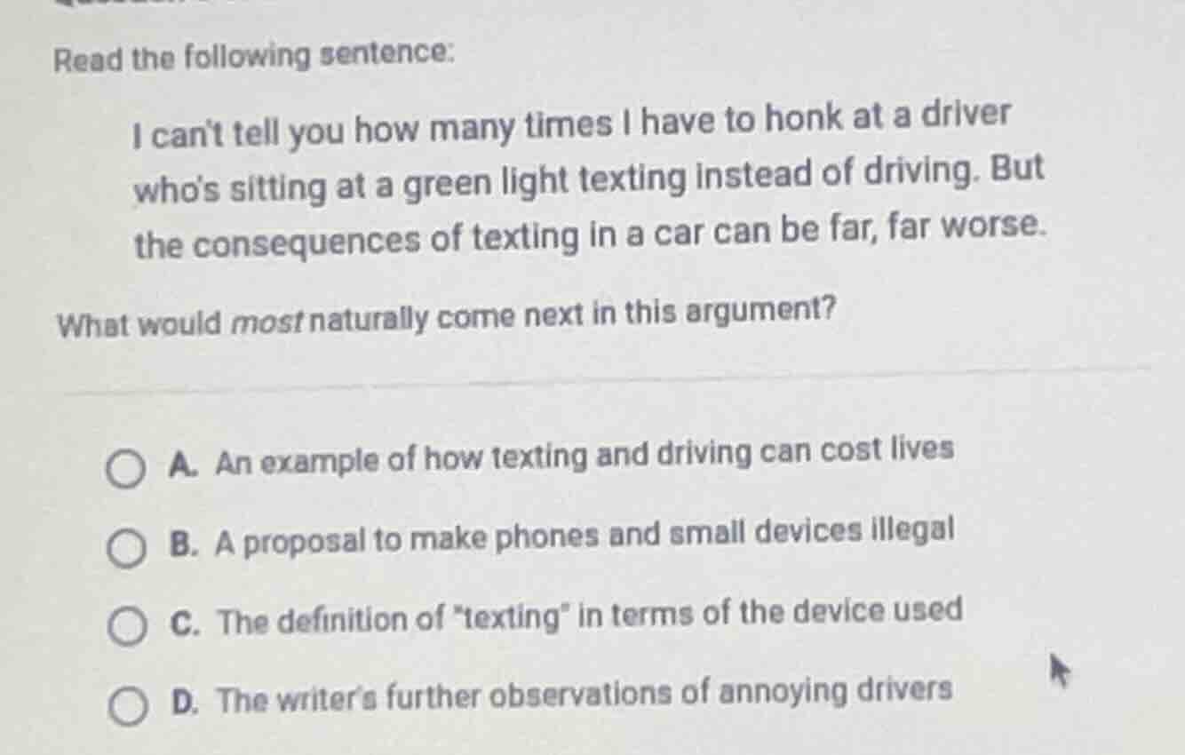 read the following sentence: i cant tell you how many times i have to h…