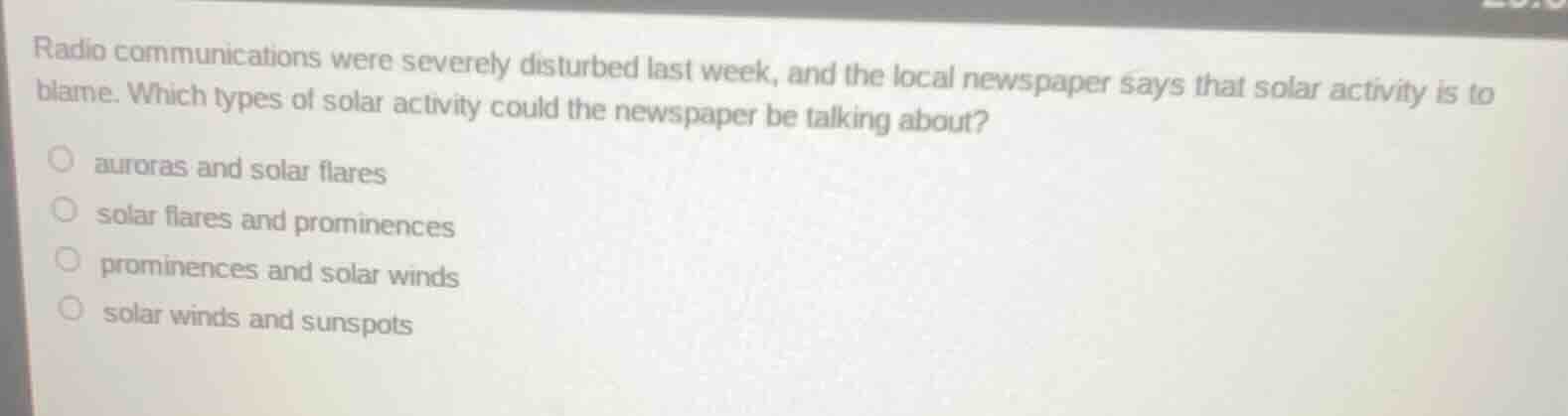 radio communications were severely disturbed last week, and the local n…
