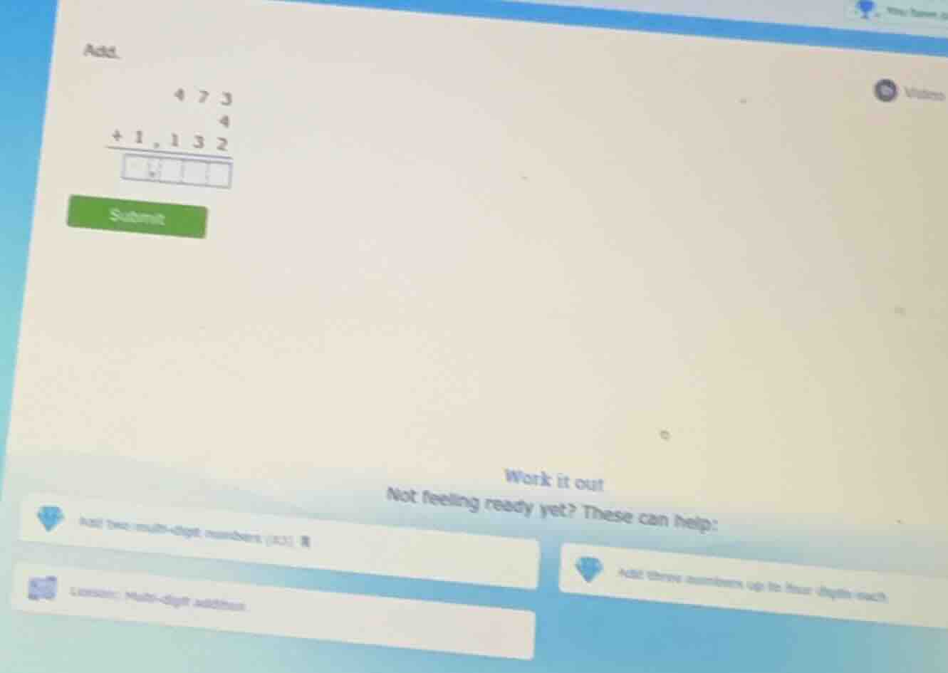 add. 4 7 3 4 +1,1 3 2 overline{square square square square}