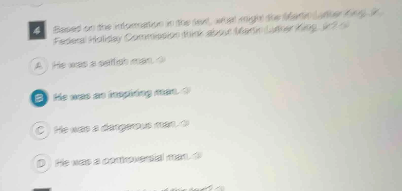 4 based on the information in the text, what might the martin luther ki…