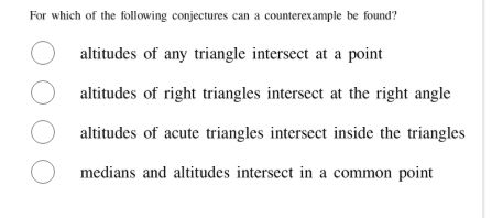 for which of the following conjectures can a counterexample be found? a…