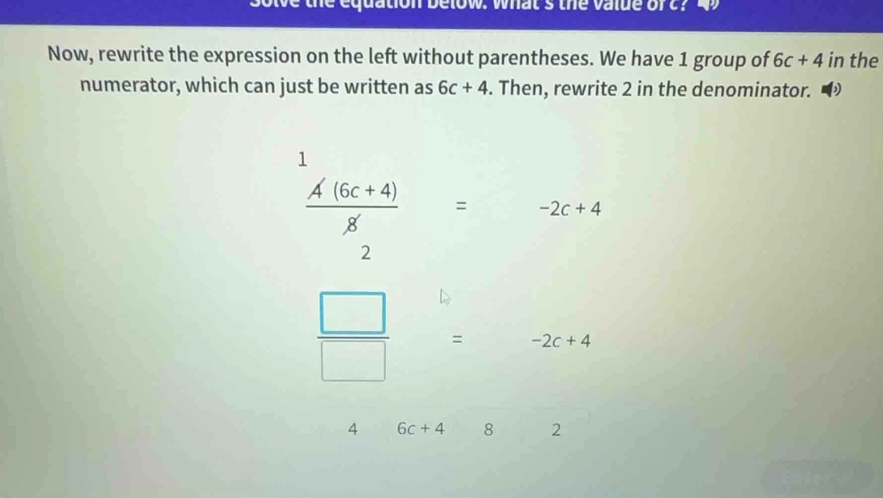 now, rewrite the expression on the left without parentheses. we have 1 …