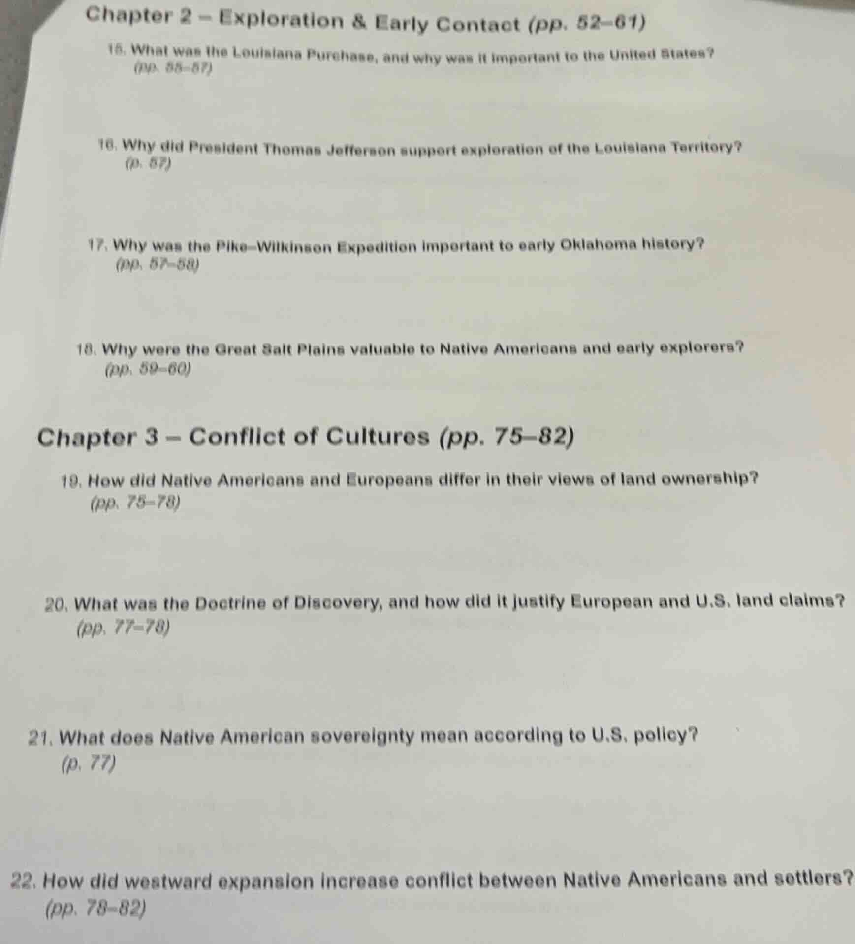 chapter 2 – exploration & early contact (pp. 52–61) 15. what was the lo…