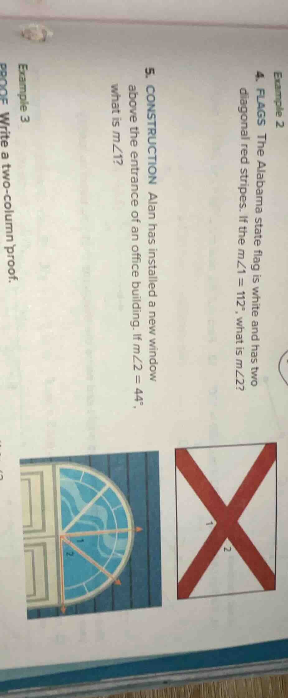 4. flags the alabama state flag is white and has two diagonal red strip…