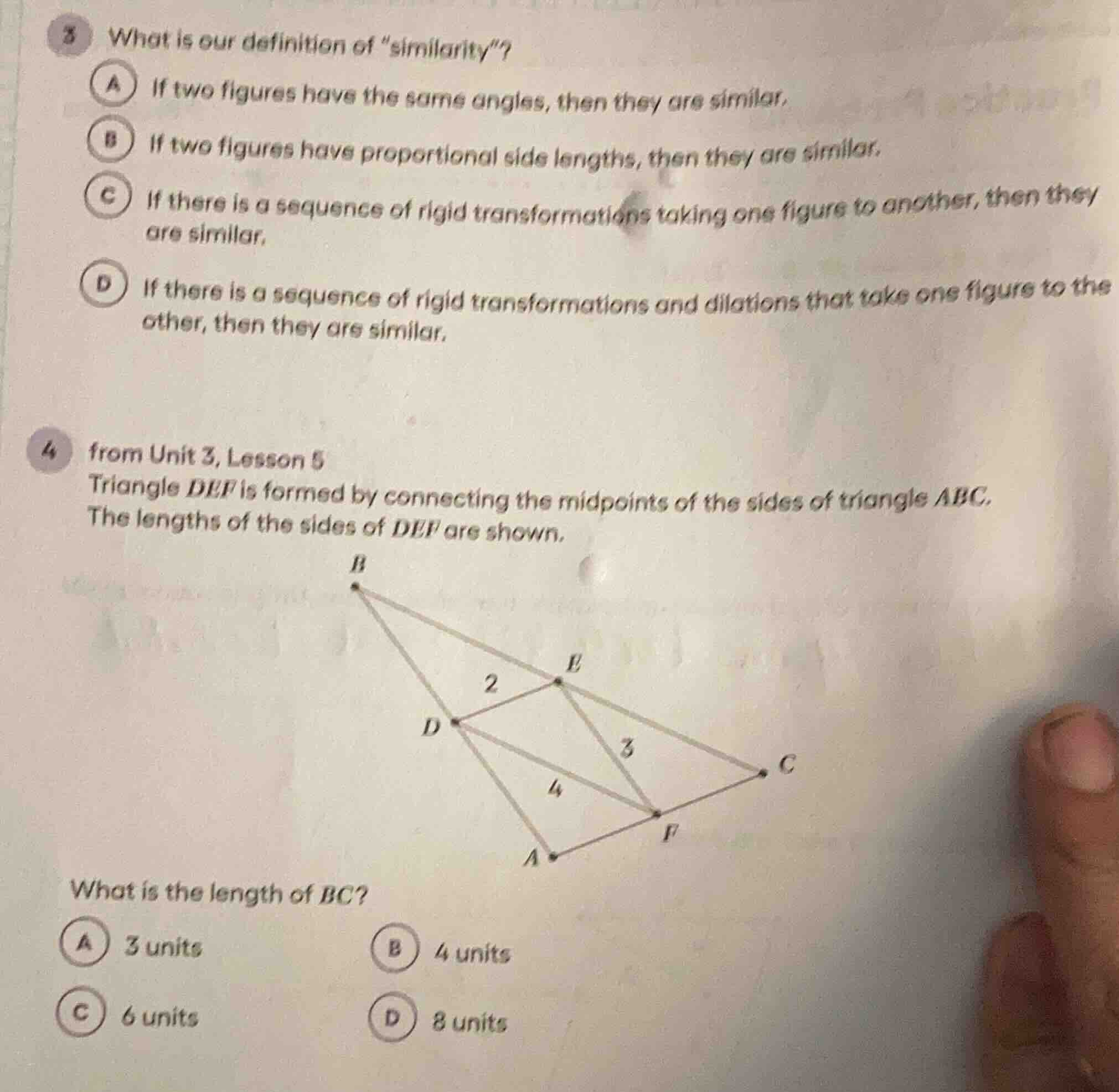 3 what is our definition of \similarity\? a if two figures have the sam…