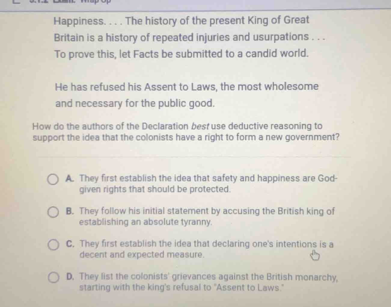 happiness. . . . the history of the present king of great britain is a …