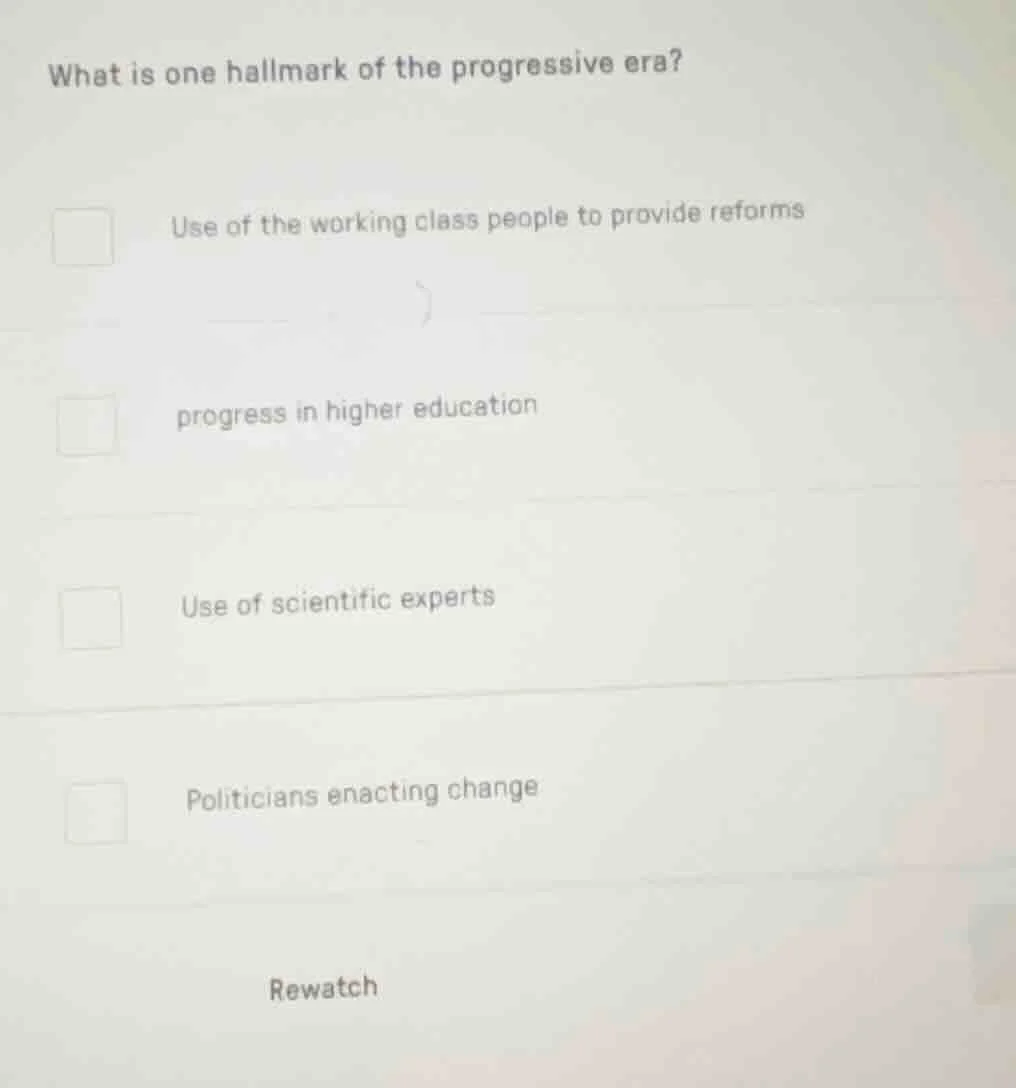 what is one hallmark of the progressive era? use of the working class p…