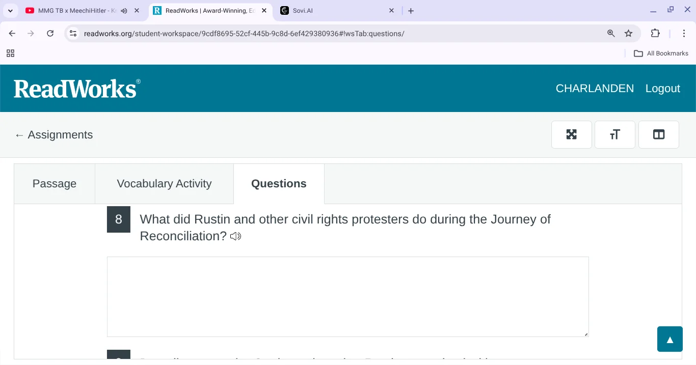 8 what did rustin and other civil rights protesters do during the journ…