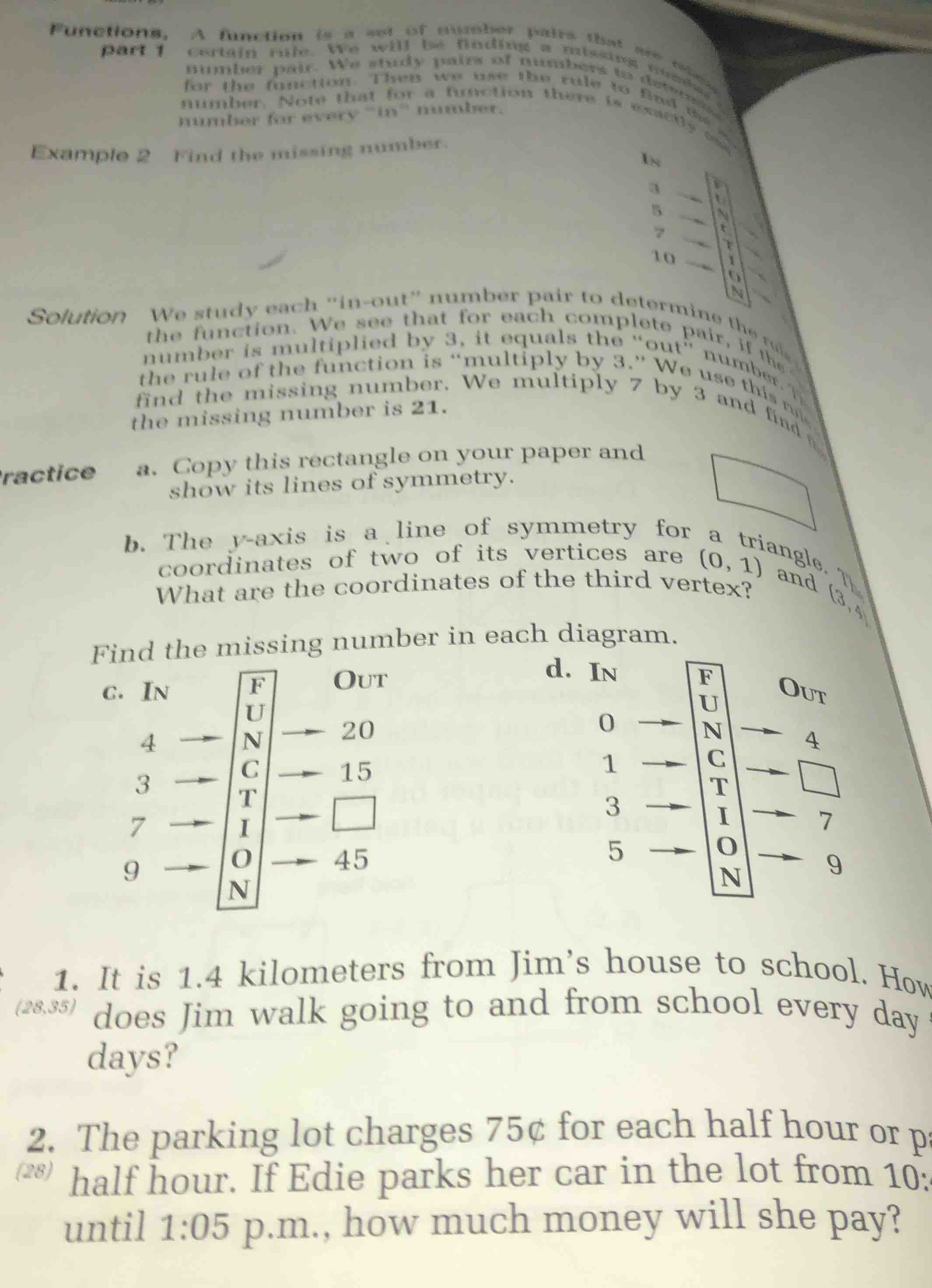 functions, part 1 a function is a set of number pairs that contain a ru…