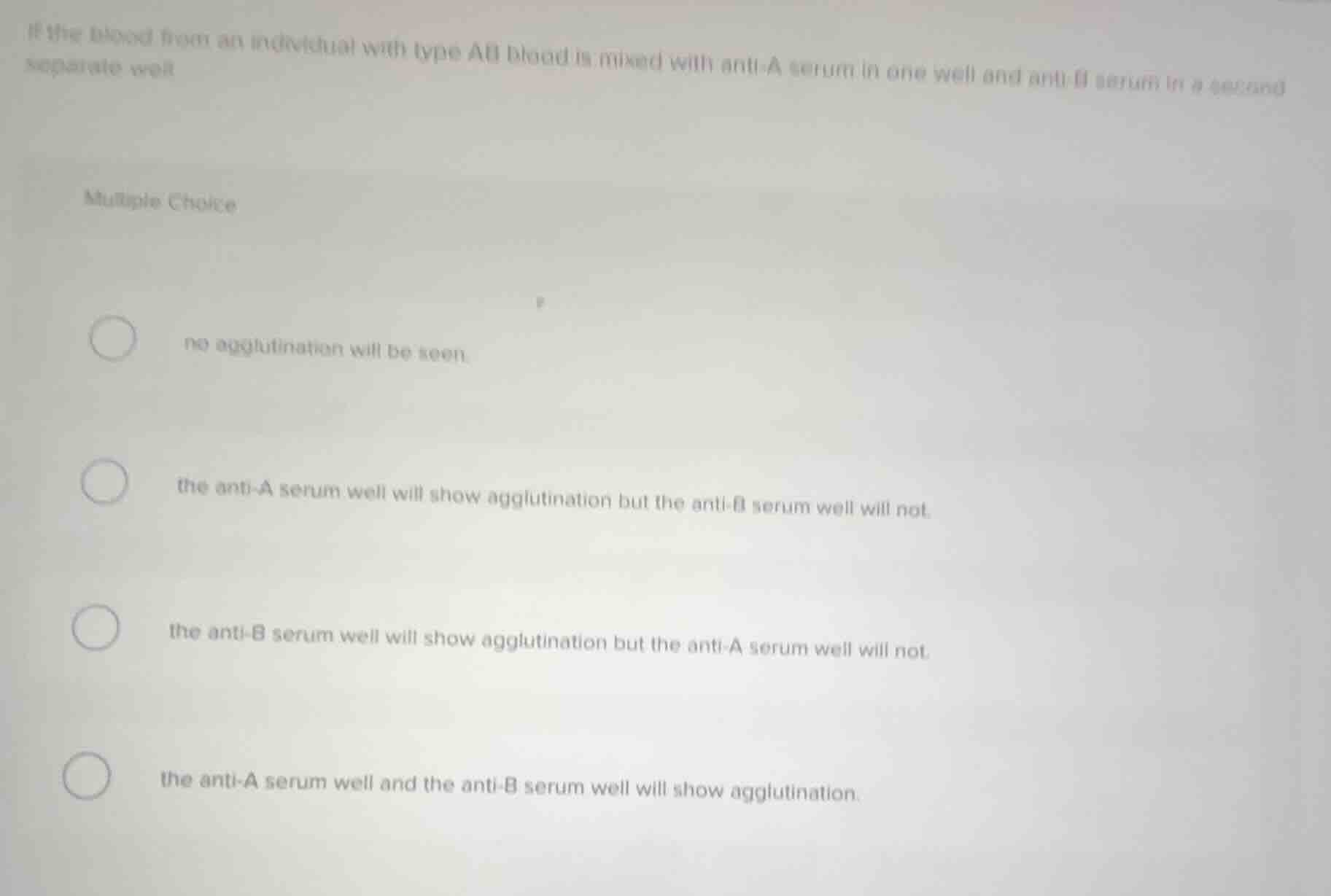 if the blood from an individual with type ab blood is mixed with anti -…